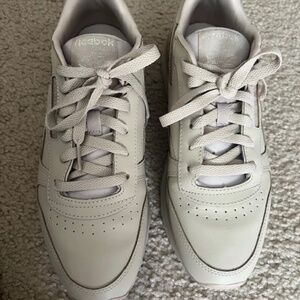Barely Used Tan Reebok Shoes